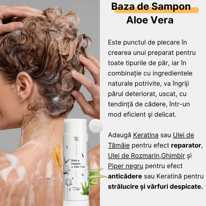 Baza de sampon cu Proteina de Grau si Aloe Vera - Image 3