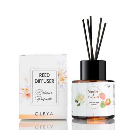 Reed  Diffuser - Parfum camera cu betisoare - Vanilie și căpșuni