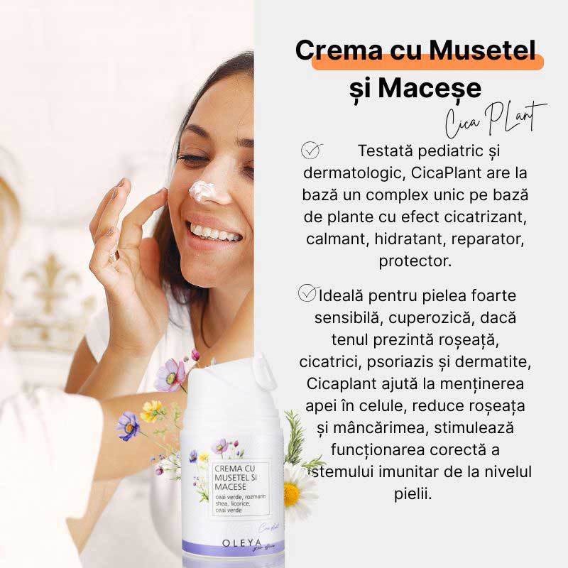 CicaPlant - Crema cicatrizanta cu Macese, Rozmarin si Musetel - Image 2