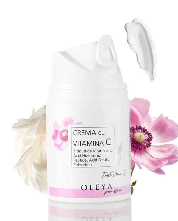 3x Vitamin C - Crema Iluminatoare/Antirid cu 3 forme de Vitamina C 5%, Peptide si Acid Ferulic