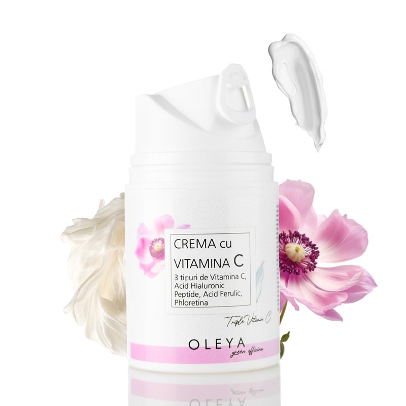 3x Vitamin C - Crema Iluminatoare/Antirid cu 3 forme de Vitamina C 5%, Peptide si Acid Ferulic