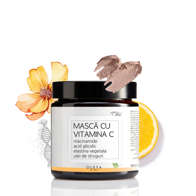 Bright C-Mask - Masca cu Vitamina C, Niacinamide si Elastină