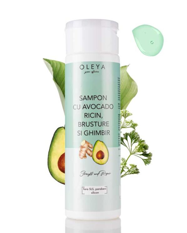 Growth and Repair - Sampon fortifiant cu Ulei Avocado, Ricin, Ghimbir si Brusture