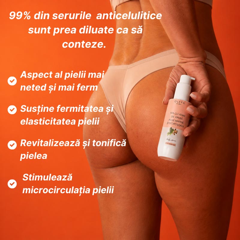 CelluControl Serum - Ser anticelulitic cu Venin de Vipera, Alge Marine si Scortisoara - imagine 2