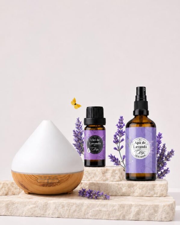 Set 3+1 Lavander Diffuser cu Apa de Lavanda CADOU
