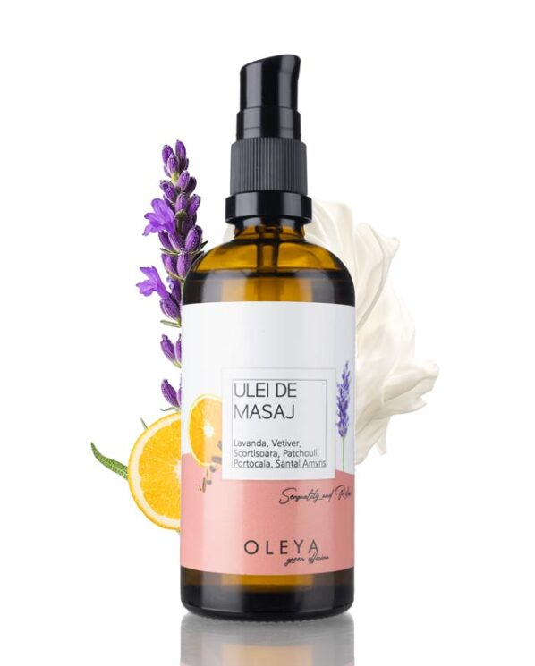 Senzuality and Relax - Ulei de masaj afrodisiac/relaxant cu Lavandă, Vetiver, Patchouli, Portocala și Santal